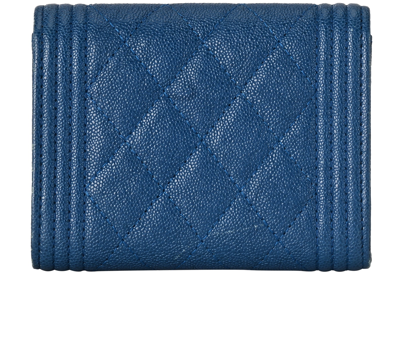 Chanel Boy Wallet, &pound;320, Accessories, Blue, Leather, Back view